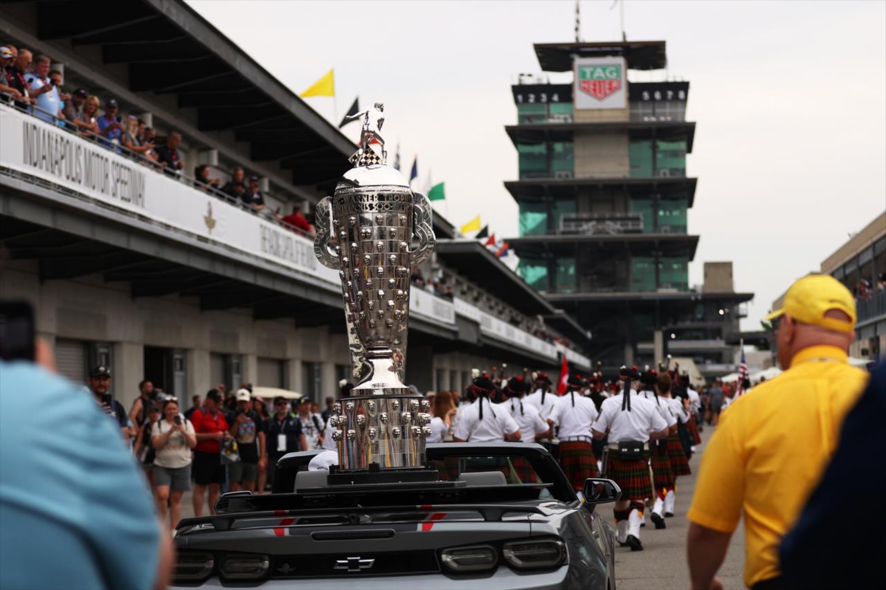 The Borg-Warner Trophy - 107th Running of the Indianapolis 500 Presented by Gainbridge - By: Amber Pietz -- Photo by: Amber Pietz
